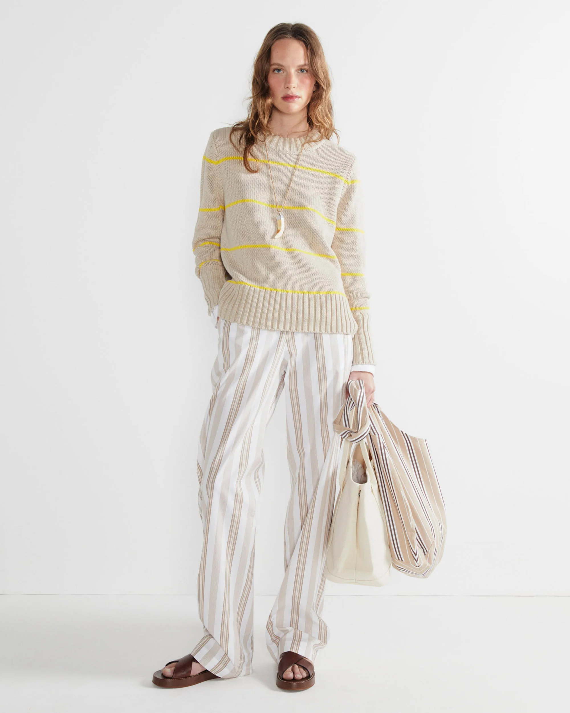 The Grable - White/Khaki/Brown - Image 5
