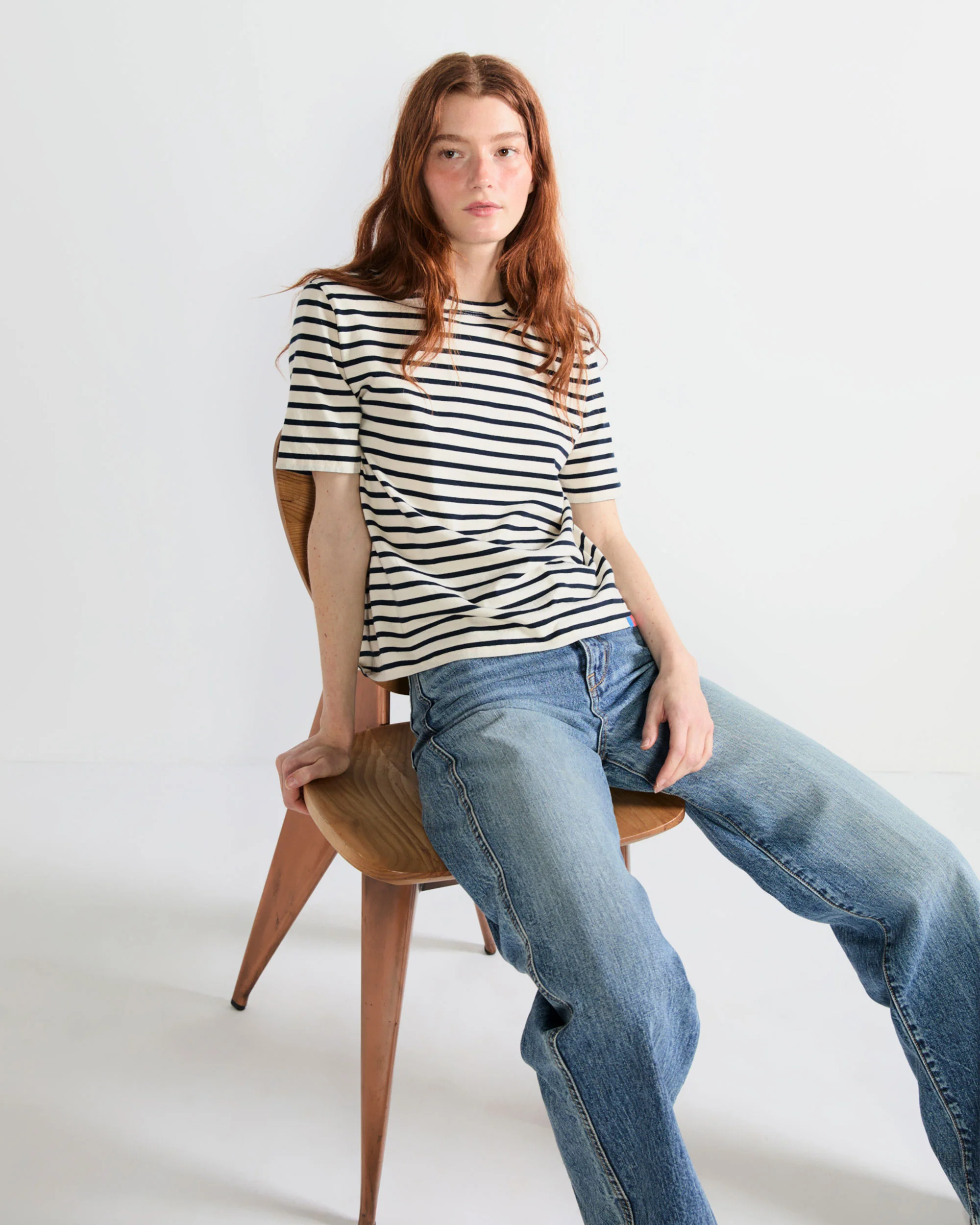 The Striped Modern - Cream/Navy - Image 3