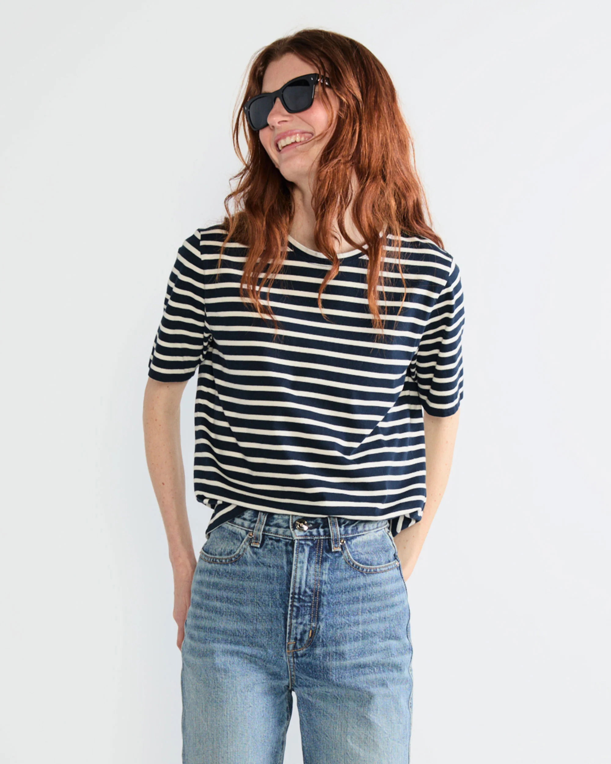 The Striped Modern - Navy/Cream - Image 3