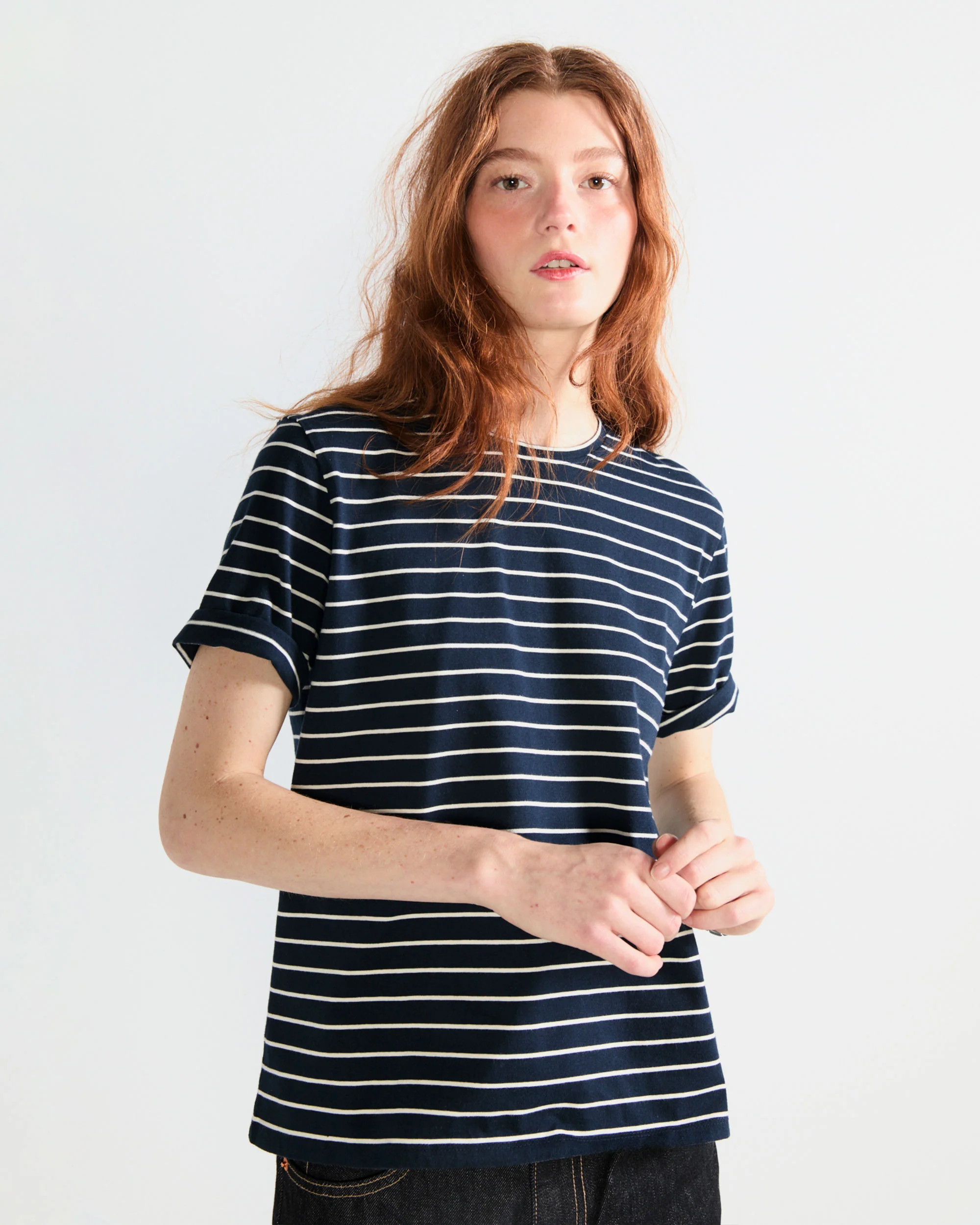 The Striped Modern - Navy/Cream Pinstripe - Image 4