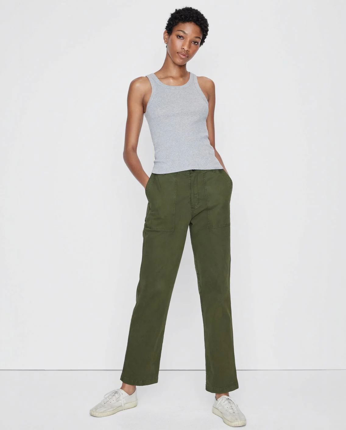 The Ribbed Lenny - Heather Grey - Image 3