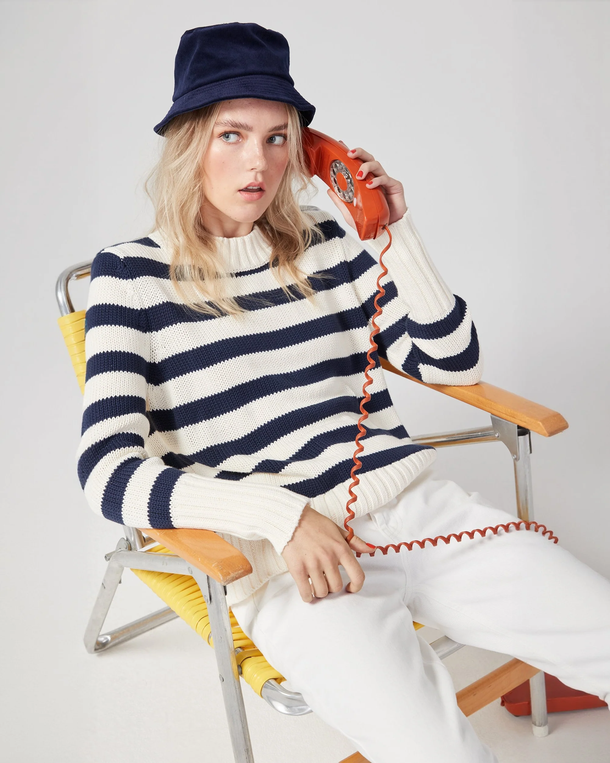 The Tatum - Cream/Navy - Image 4