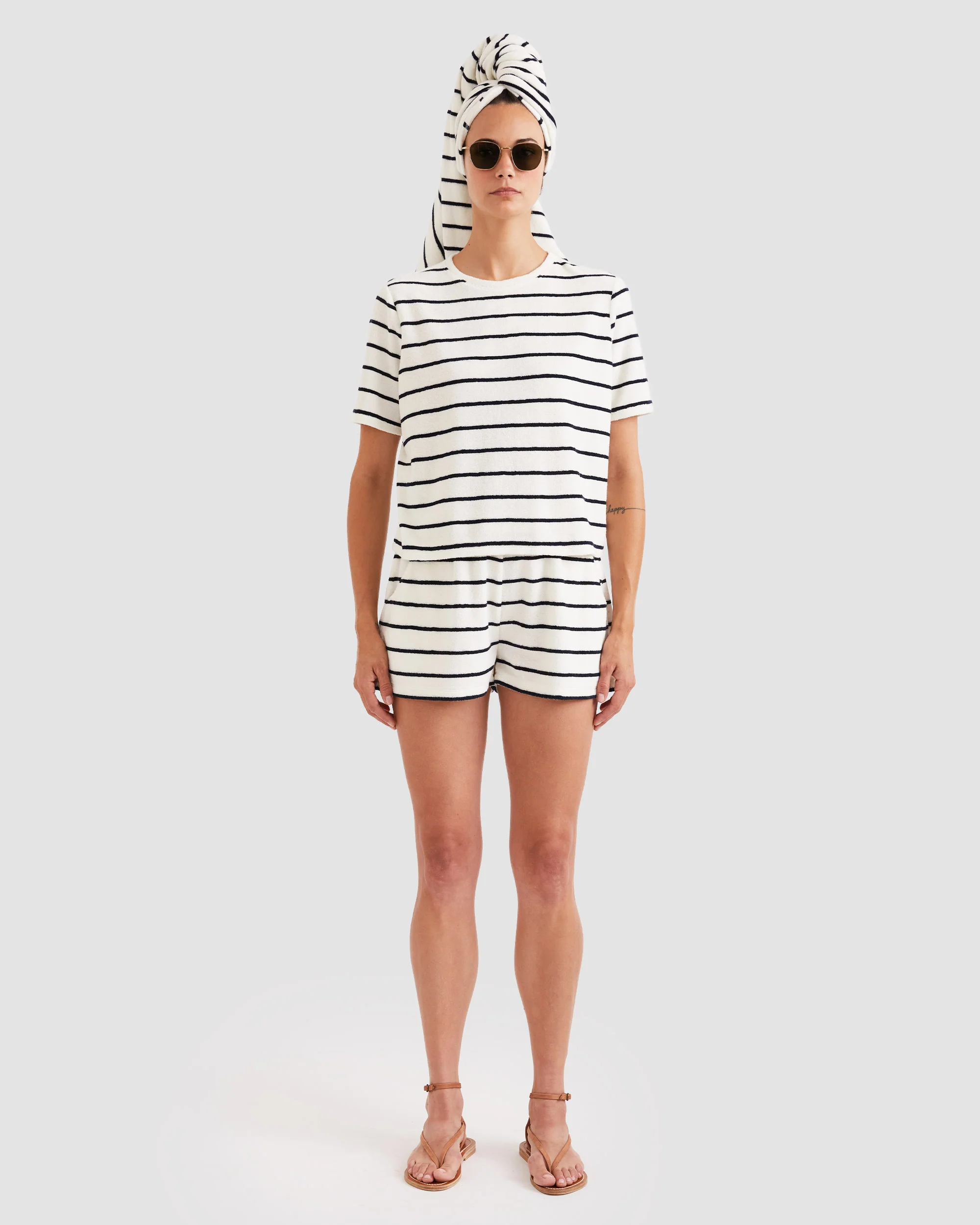 The Terry Venus - Cream/Navy - Image 2
